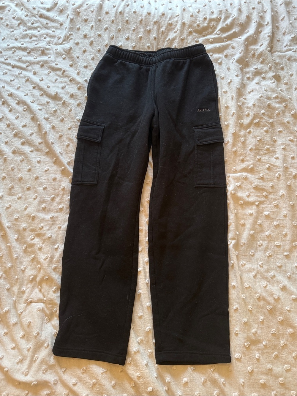 Aritzia Black Mega Cargo Sweatpants